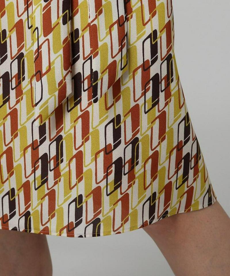 【洗える】Rattiグラフィックプリントワンピース