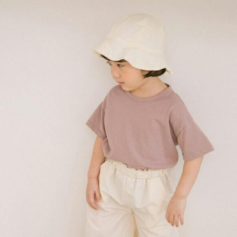 3COLORS半袖Tシャツ u03729・キッズ 【3~8才】【tops】【韓国 ファッション トップス Tシャツ カットソー 