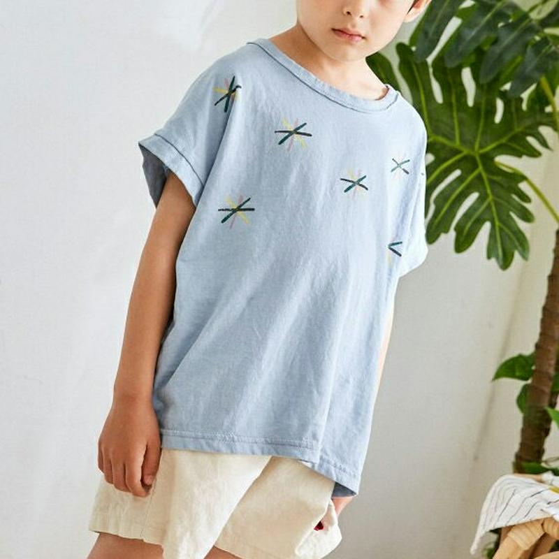 カラフルポイントTシャツ u03627・キッズ 【3~8才】【tops】【韓国 ファッション トップス Tシャツ カットソー 半