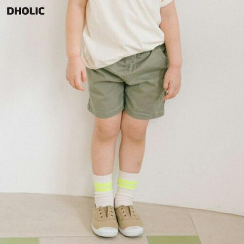 スパンショート丈パンツ u03725・キッズ 【3~8才】【pt】【韓国 ファッション ボトムス パンツ ハーフ ショート 半ズ