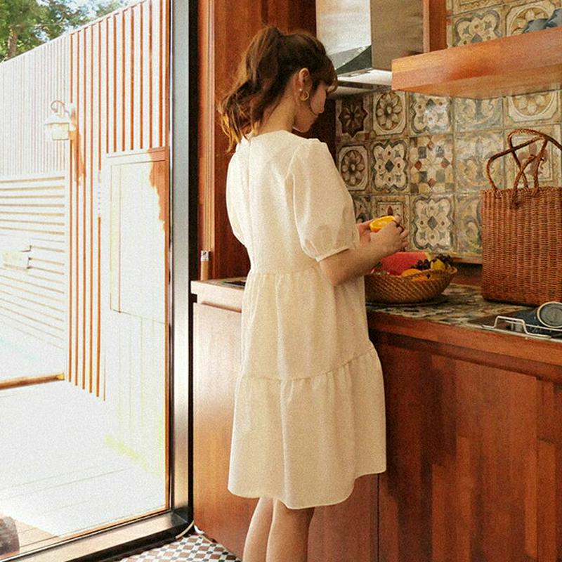 ティアードミニワンピース・全3色・t43945 レディース【ops】【bw】【bw-2020 韓国 ファッション ワンピース ミ