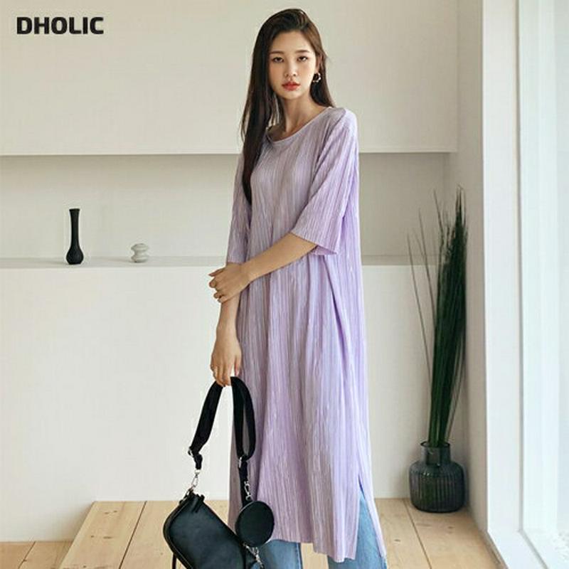 ラウンドプリーツワンピース・全3色・t56394 レディース【ops】【韓国 ファッション ワンピース ロング ロングワンピース