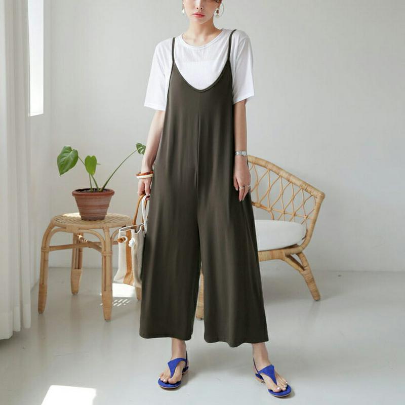 Tシャツ付オールインワン・全2色・b62862 レディース【pt】【韓国 ファッション セット set オールインワン パンツ 