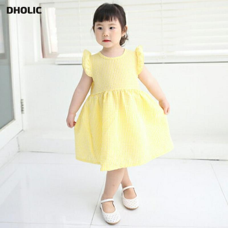 フレアスリーブチェックワンピース p002573・キッズ 【3~8才】【ops】【韓国 ファッション ワンピース ロング 膝下 ノースリーブ スリーブレス フレア Aライン ゆったり ルーズ ギンガムチェック 女の子 子供 子供服 小学生 ジュニア 夏】【KIDS】