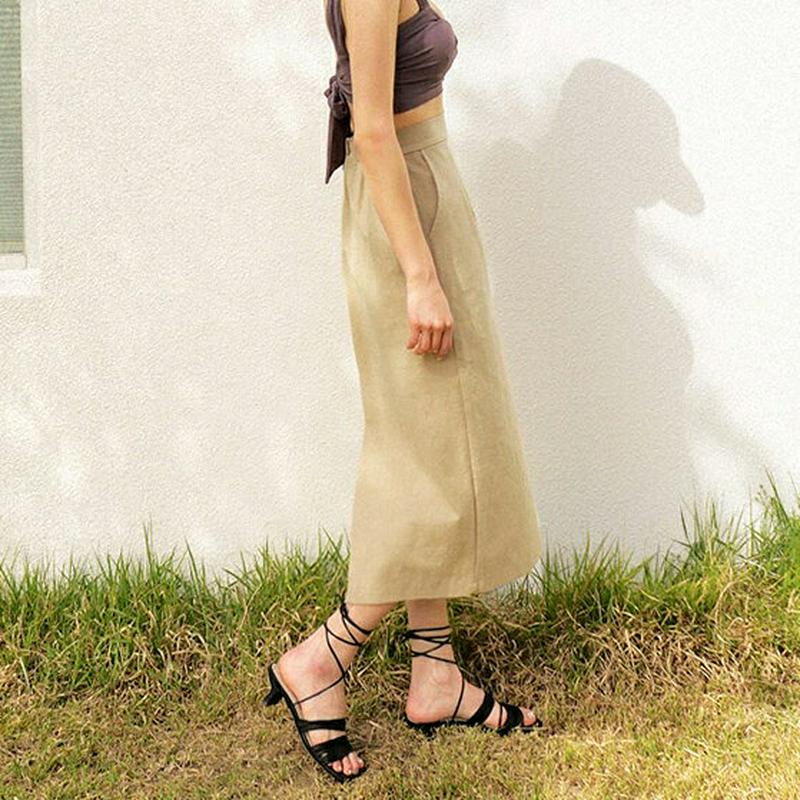 バックスリットスカート・全3色・b43938 レディース【bw】【sk】【bw-2020 韓国 ファッション スカート ロングス