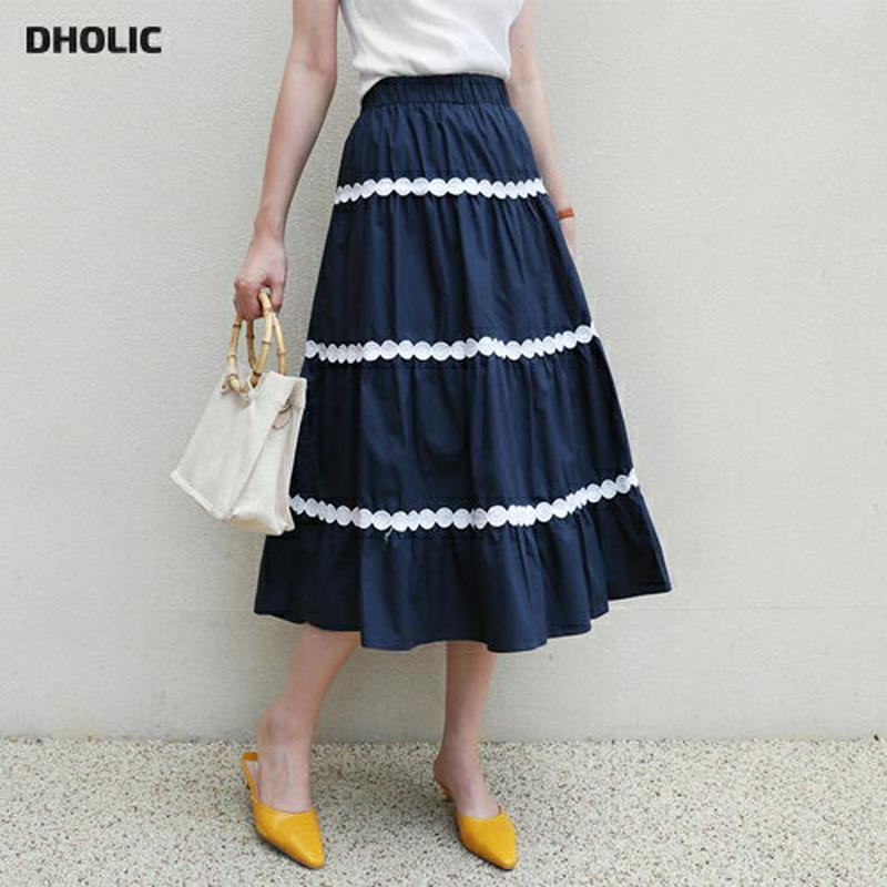 【新作10%OFF】サークルレースティアードスカート・全2色・62904 レディース【sk】【韓国 ファッション スカート ロン