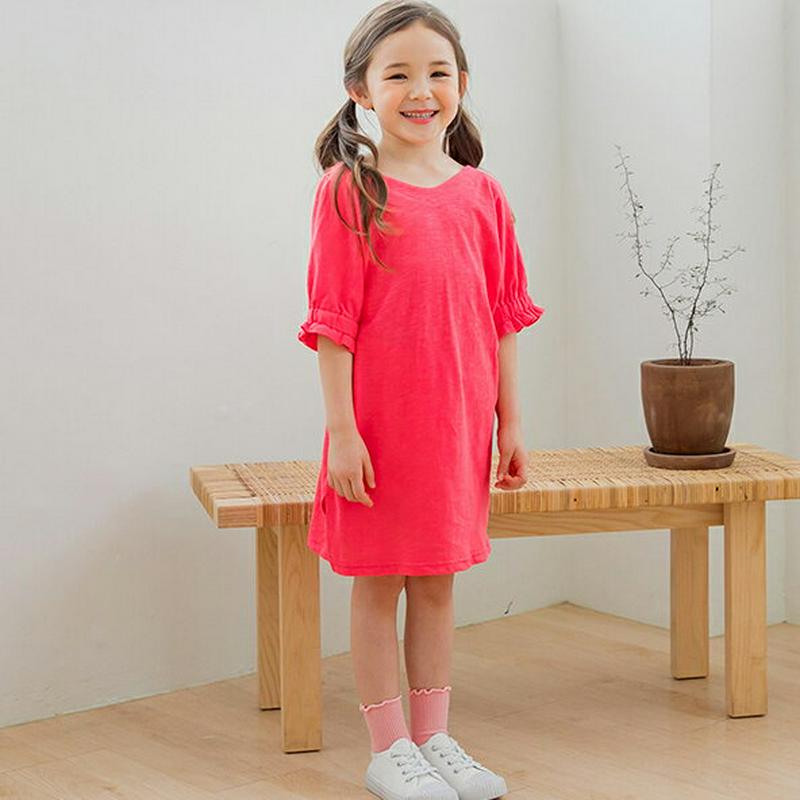 【新作10%OFF】バックリボンワンピース・p003573 キッズ【3~8才】【ops】【ワンピース ミディ丈 ミディワンピース