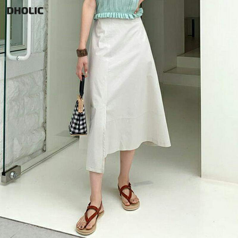 【新作10%OFF】ストラップ付スリットスカート・全3色・b60130 レディース【sk】【韓国 ファッション スカート ロング