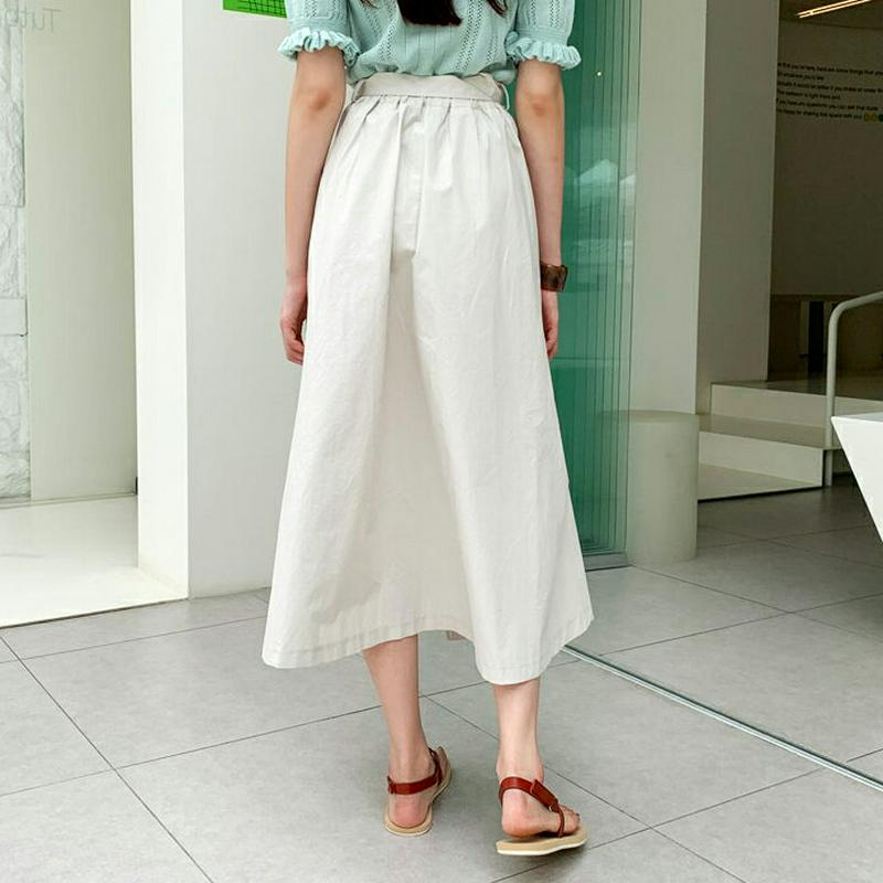 【新作10%OFF】ストラップ付スリットスカート・全3色・b60130 レディース【sk】【韓国 ファッション スカート ロング