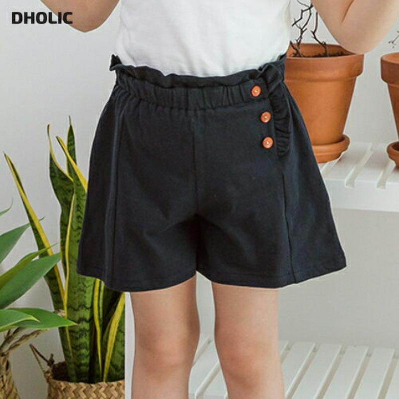 【新作10%OFF】フリルボタンラインショートパンツ・p003553 キッズ【3~8才】【pt】【ショートパンツ ショーパン 短