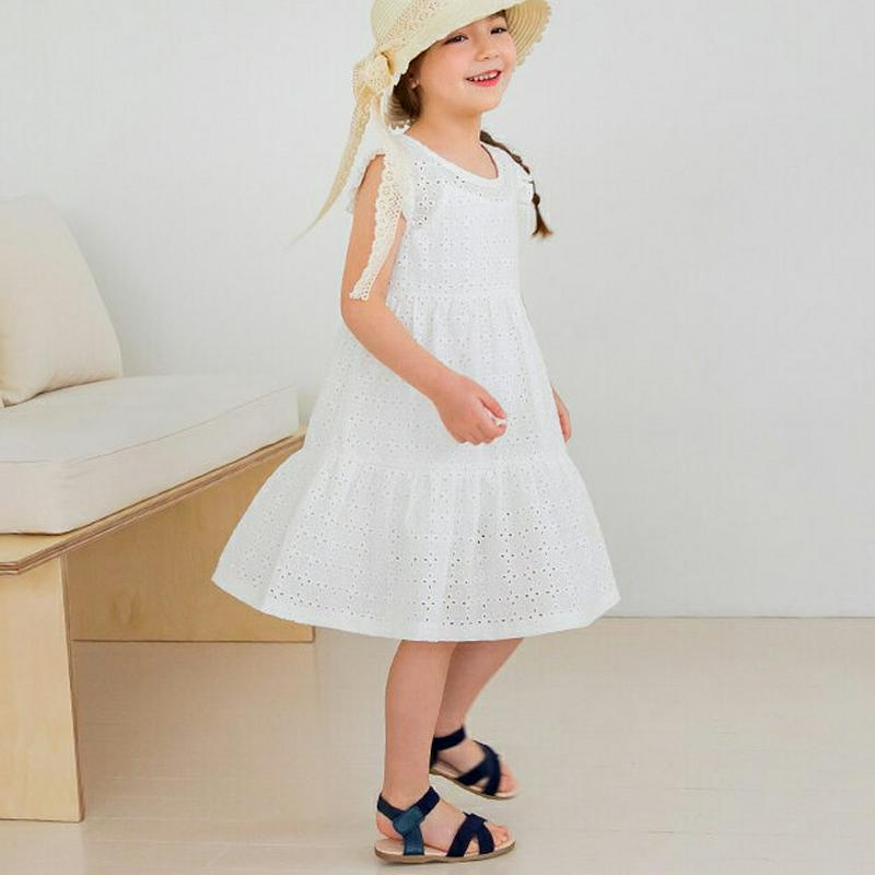 【新作10%OFF】パンチングワンピース(ホワイト)・p003471 キッズ【3~8才】【ops】【ワンピース ミディ丈 ミディ