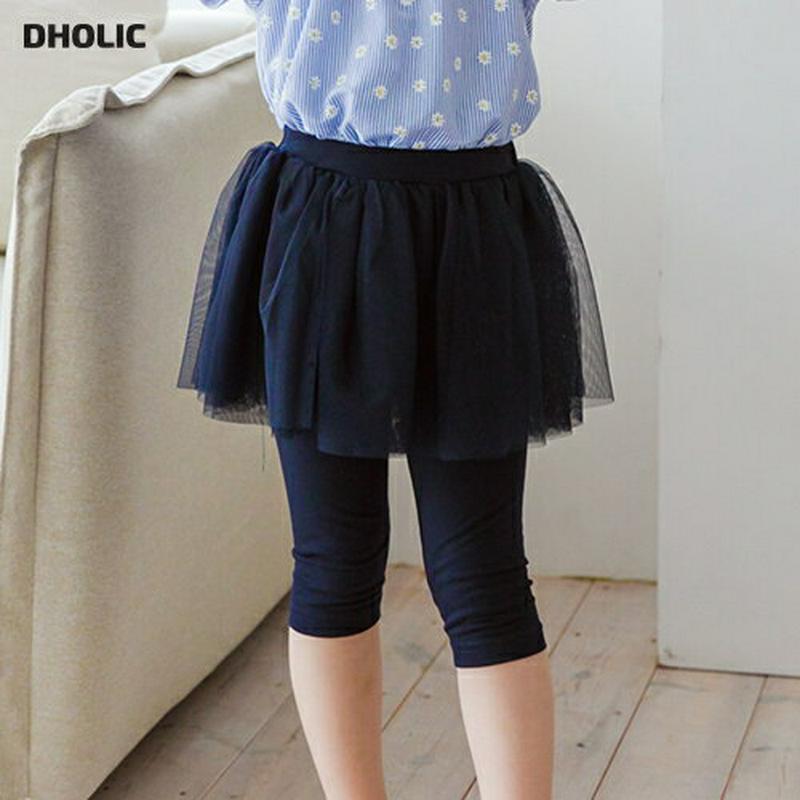 【新作10%OFF】チュールスカートレギンス(ネイビー)・p003539 キッズ【3~8才】【pt】【レギンス パンツ ズボン 