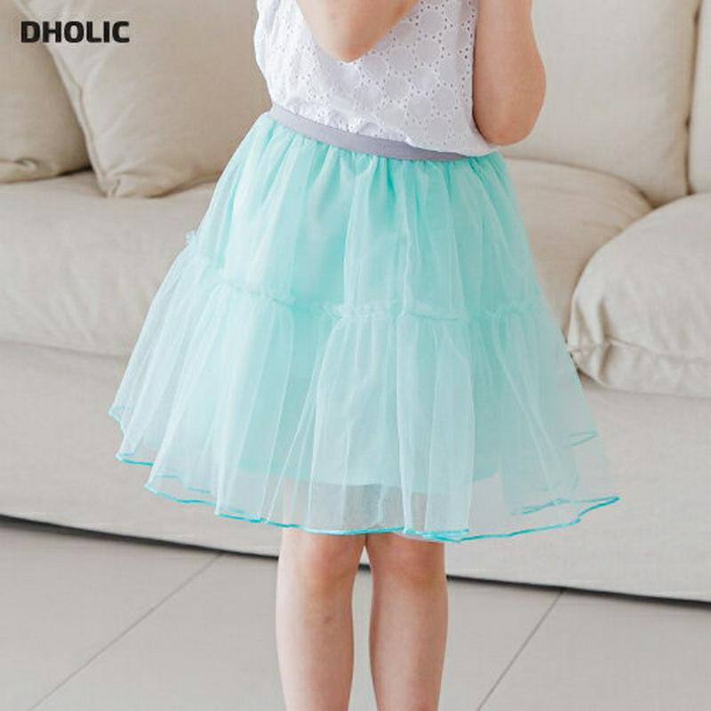 【新作10%OFF】フリルチュールスカート(ミント)・p003697 キッズ【3~8才】【sk】【スカート ミニスカート ミニ 