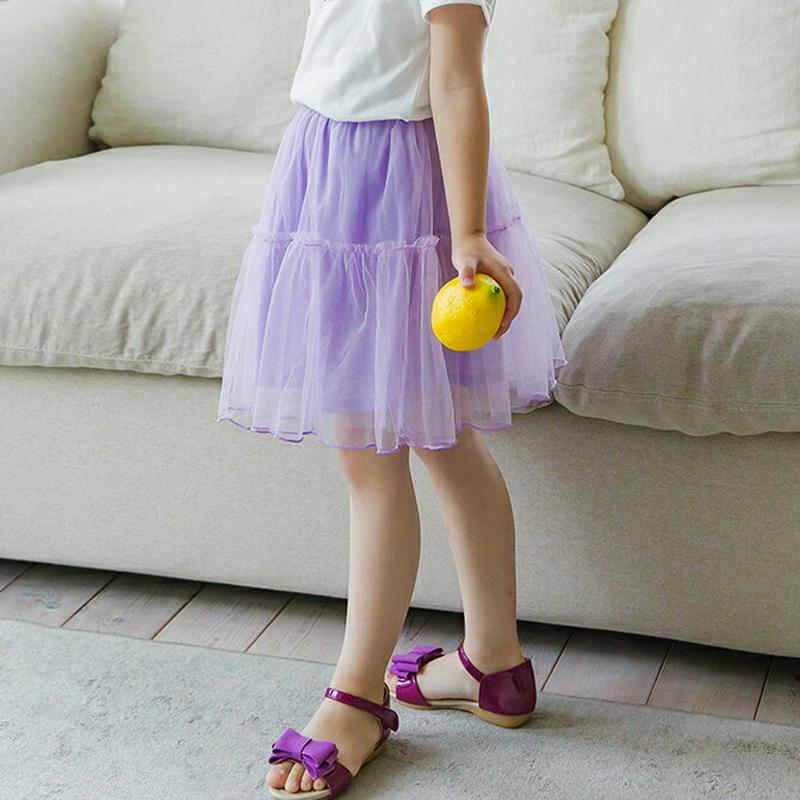 【新作10%OFF】フリルチュールスカート(パープル)・p003695 キッズ【3~8才】【sk】【スカート ミニスカート ミニ