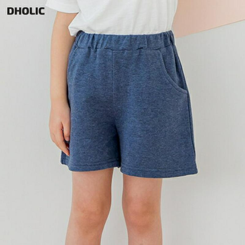 【新作10%OFF】コットンショートパンツ(ブルー)・p003669 キッズ【3~8才】【pt】【パンツ ショートパンツ ショー