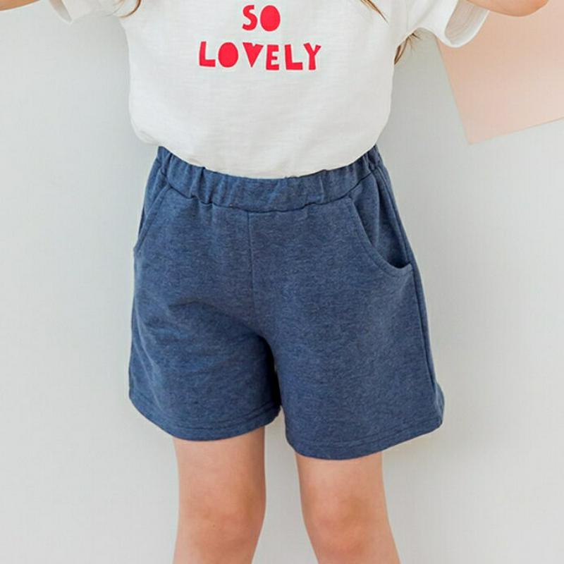 【新作10%OFF】コットンショートパンツ(ブルー)・p003669 キッズ【3~8才】【pt】【パンツ ショートパンツ ショー