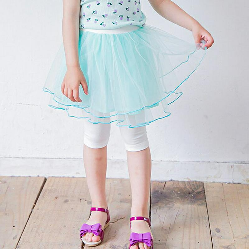 【新作10%OFF】チュチュスカートレギンス(ミント)・p003547 キッズ【3~8才】【pt】【スカートレギンス スカート 