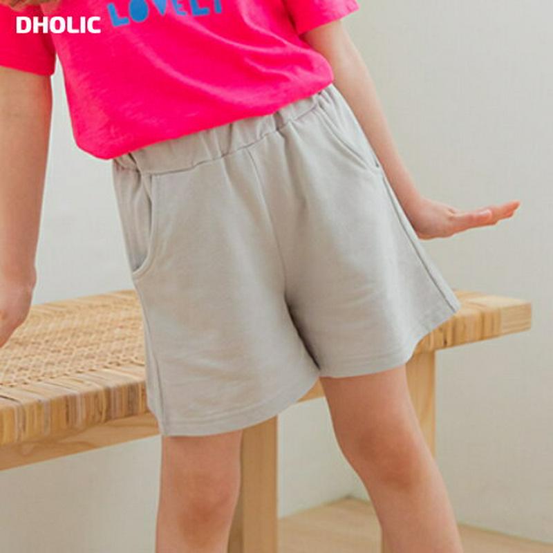 【新作10%OFF】コットンショートパンツ(グレー)・p003668 キッズ【3~8才】【pt】【ショートパンツ パンツ ズボン