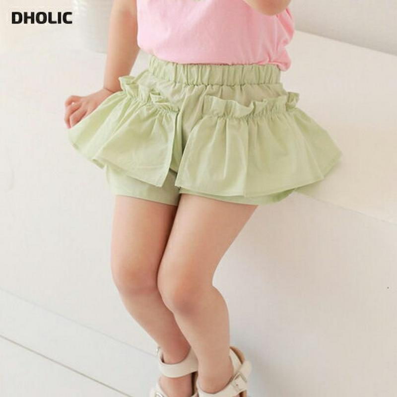 【新作10%OFF】ラッフルショート丈パンツ u03613・キッズ 【3~8才】【pt】【韓国 ファッション ボトムス パンツ 
