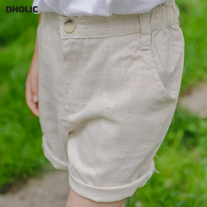 【新作10%OFF】バックゴムリネン混ショートパンツ・u03764 キッズ【3~8才】【pt】【パンツ ショートパンツ ショーパ