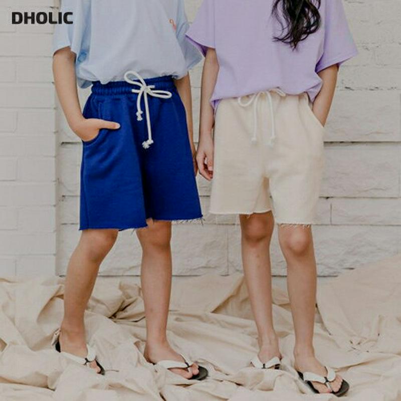 【新作10%OFF】フレイドカットハーフパンツ u03745・キッズ 【3~8才】【pt】【韓国 ファッション ボトムス パンツ