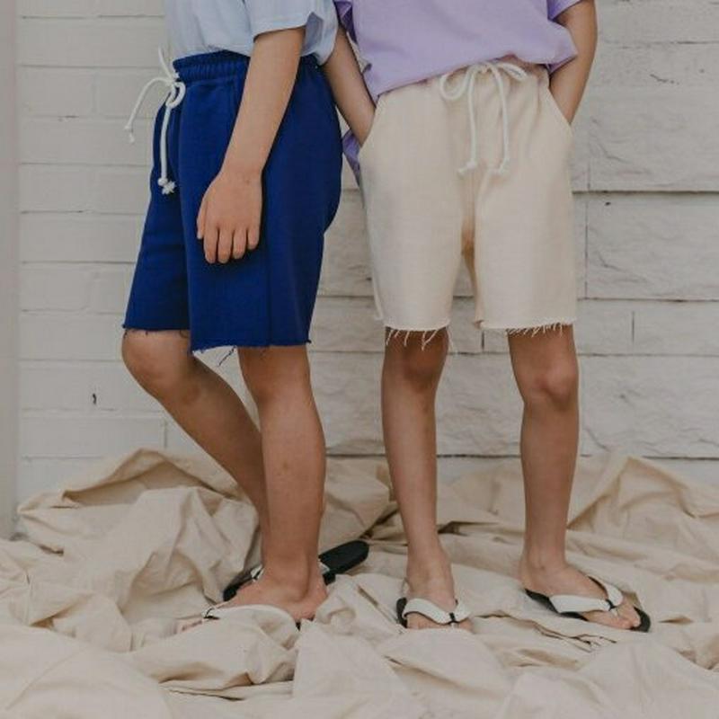 【新作10%OFF】フレイドカットハーフパンツ u03745・キッズ 【3~8才】【pt】【韓国 ファッション ボトムス パンツ