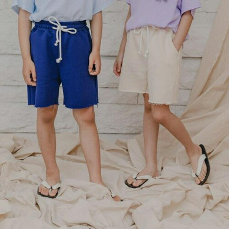 【新作10%OFF】フレイドカットハーフパンツ u03745・キッズ 【3~8才】【pt】【韓国 ファッション ボトムス パンツ