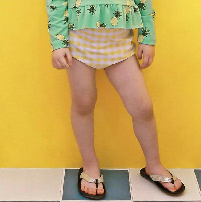 UVカットチェックスイムパンツ p003787・キッズ 【3~8才】【bw】【韓国 ファッション 水着 スイムウェア 水遊び プール 海 速乾 単品 スイムパンツ ショーツ パンツ 女の子 チェック 紫外線カット 子供 子供服 小学生 ジュニア 夏】【KIDS】