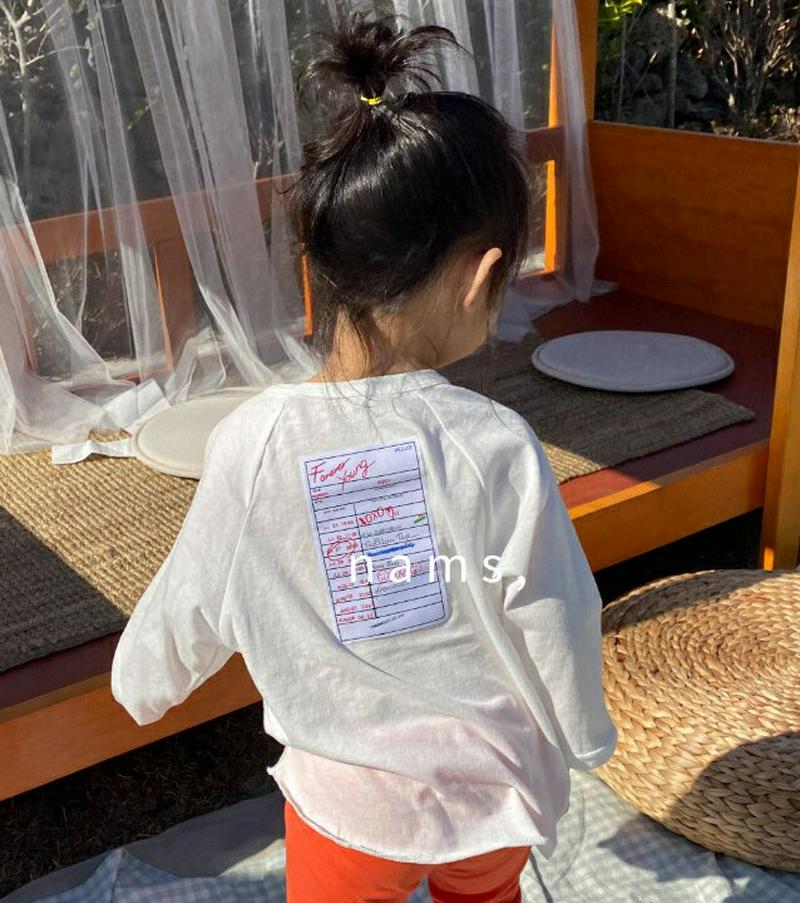 【新作10%OFF】バックパッチポイントTシャツ u03513・キッズ 【3~8才】【tops】【韓国 ファッション トップス 