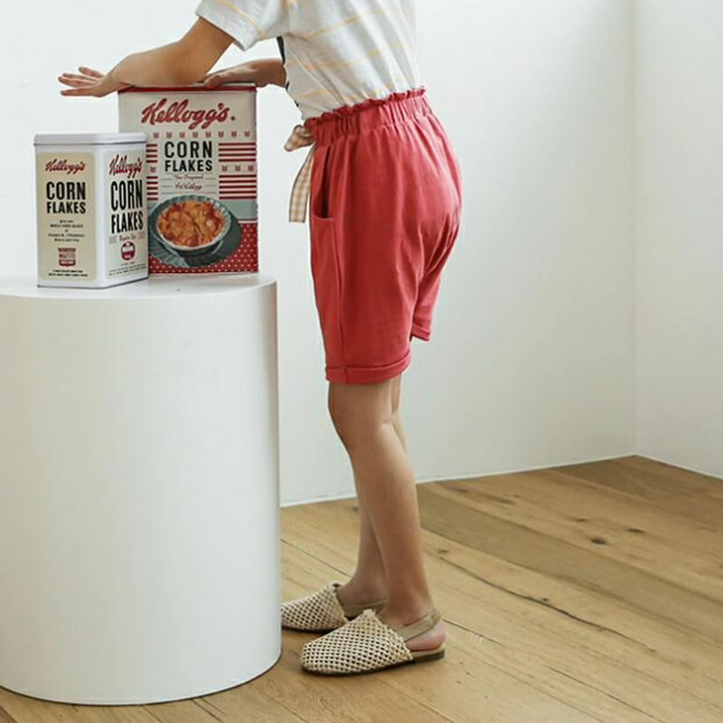 ロールヘムチェックリボンパンツ・p003709 キッズ【3~8才】【pt】【パンツ 半ズボン ハーフパンツ ズボン リボン りぼ