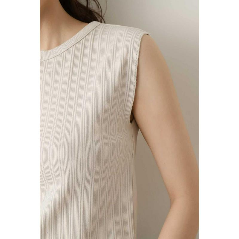ランダムリブキーネックプルオーバー（NATURAL BEAUTY BASIC／ナチュラルビューティー ベーシック）