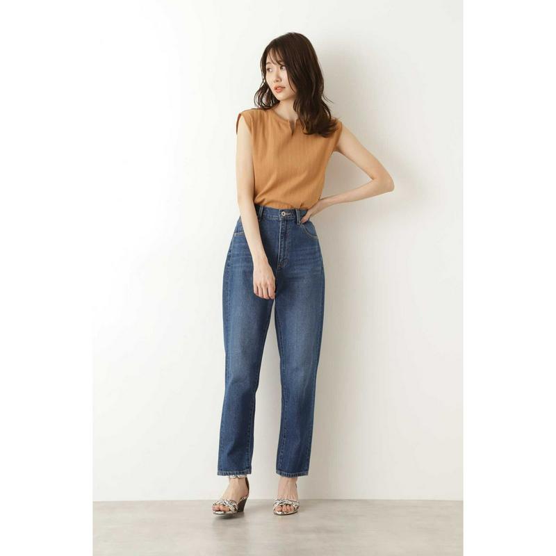 ランダムリブキーネックプルオーバー（NATURAL BEAUTY BASIC／ナチュラルビューティー ベーシック）