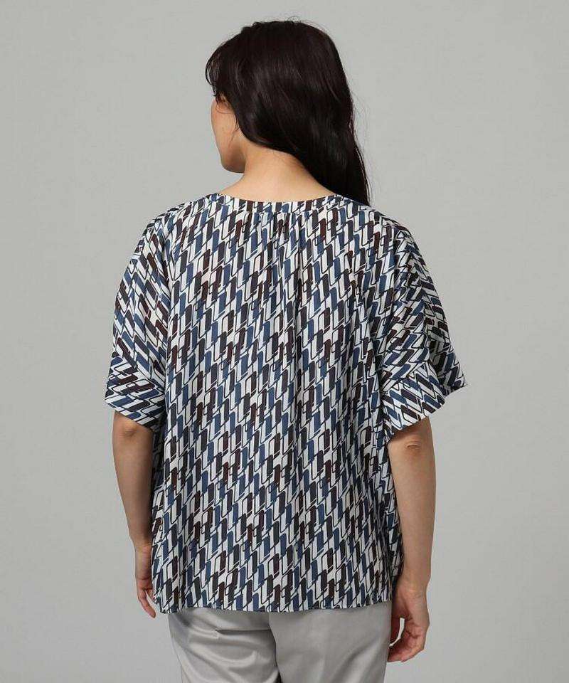 【洗える】Rattiグラフィックプリントブラウス