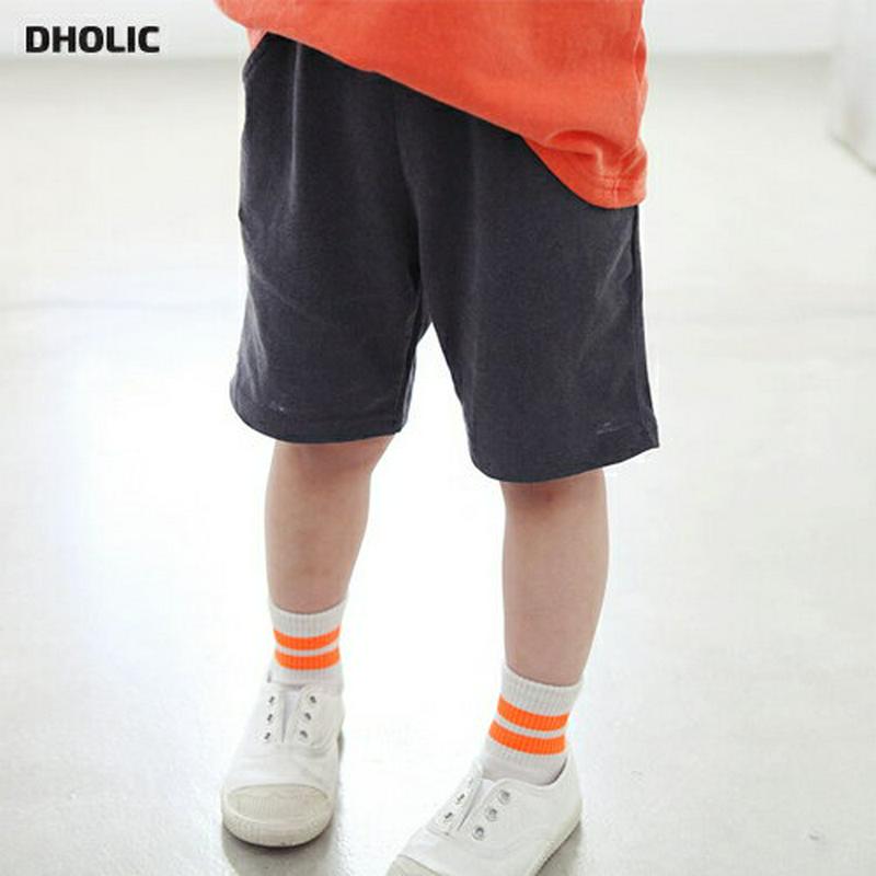 ピグメントコットンパンツ・p004198・キッズ 【3~8才】【pt】【韓国 ファッション ボトムス パンツ ハーフ ショート 半ズボン 短パン ウエストゴム 無地 ルーズ ゆったり 女の子 男の子 コットン100 子供 子供服 小学生 ジュニア 夏】【KIDS】