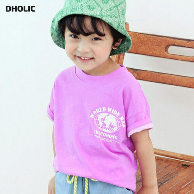 MAPロゴTシャツ・p004221・キッズ 【3~8才】【tops】【韓国 ファッション トップス Tシャツ カットソー 半袖 ハーフスリーブ ルーズ ゆったり 女の子 男の子 レタリング コットン100 子供 子供服 小学生 ジュニア 夏】【KIDS】