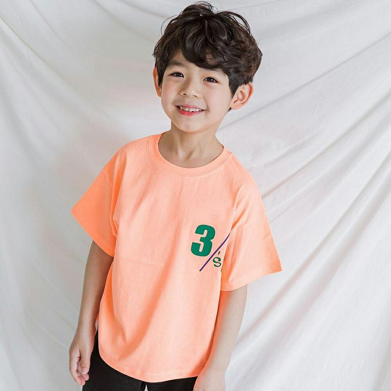 【新作10%OFF】31originalネオンカラーTシャツ・u04089・キッズ 【3~8才】【tops】【韓国 ファッション