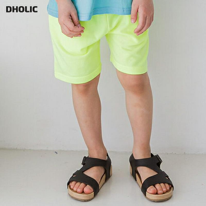 【新作10%OFF】ネオンカラーリングショートパンツ・u04066・キッズ 【3~8才】【pt】【韓国 ファッション ボトムス 