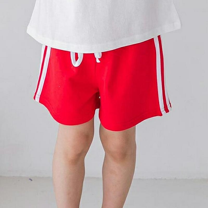 【新作10%OFF】サイドラインハーフパンツ・u04099・キッズ 【3~8才】【pt】【韓国 ファッション ボトムス パンツ 