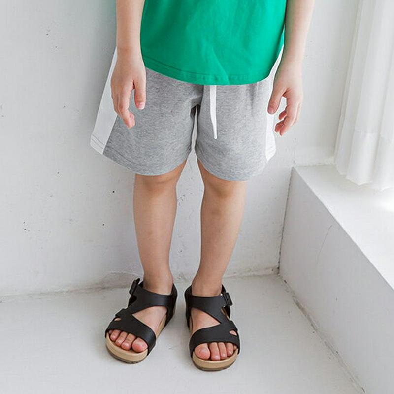 【新作10%OFF】サイド配色ショートパンツ・u04057・キッズ 【3~8才】【pt】【韓国 ファッション ボトムス パンツ 