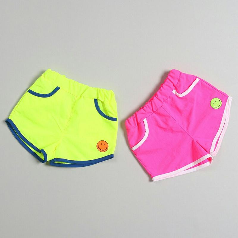 【新作10%OFF】カラースマイルショートパンツ・u03639・キッズ 【3~8才】【pt】【韓国 ファッション ボトムス パン