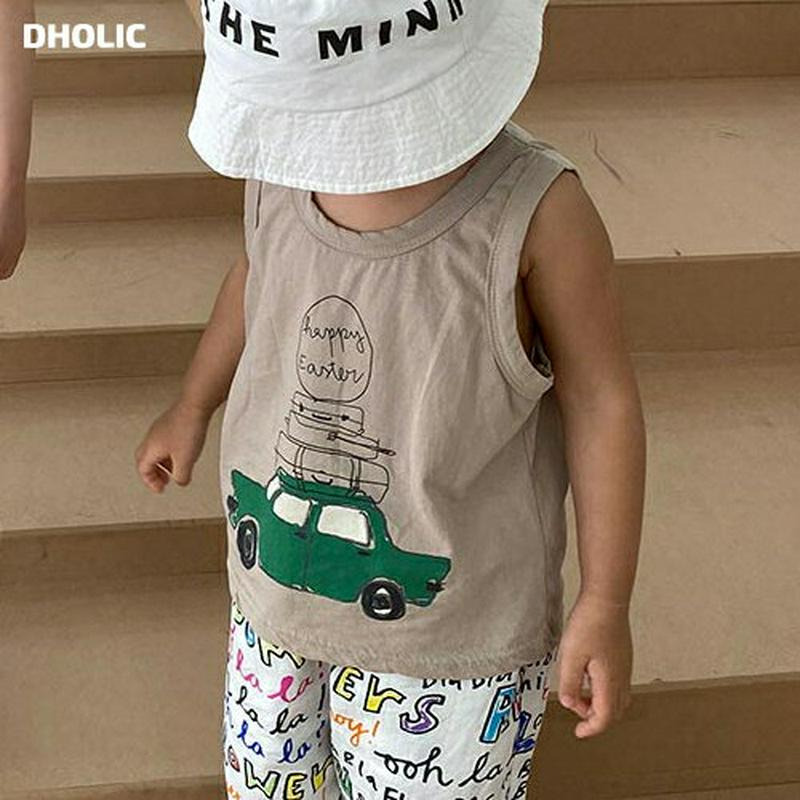 【新作10%OFF】Green carタンクトップ・u03899・キッズ 【3~8才】【tops】【韓国 ファッション トップス