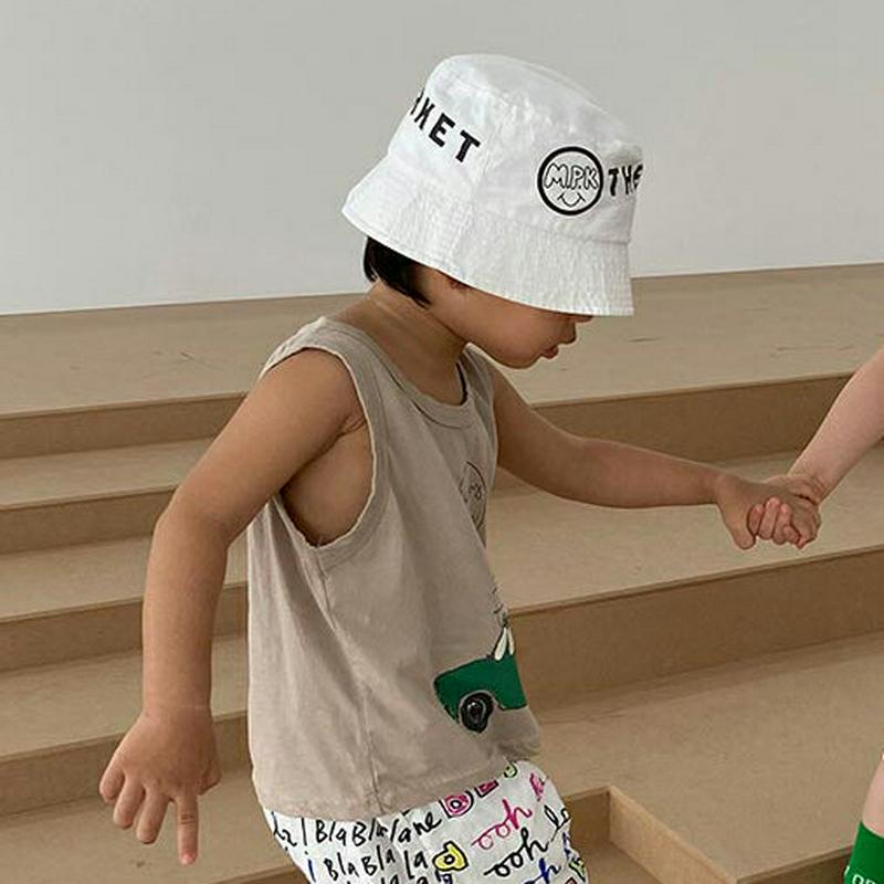 【新作10%OFF】Green carタンクトップ・u03899・キッズ 【3~8才】【tops】【韓国 ファッション トップス