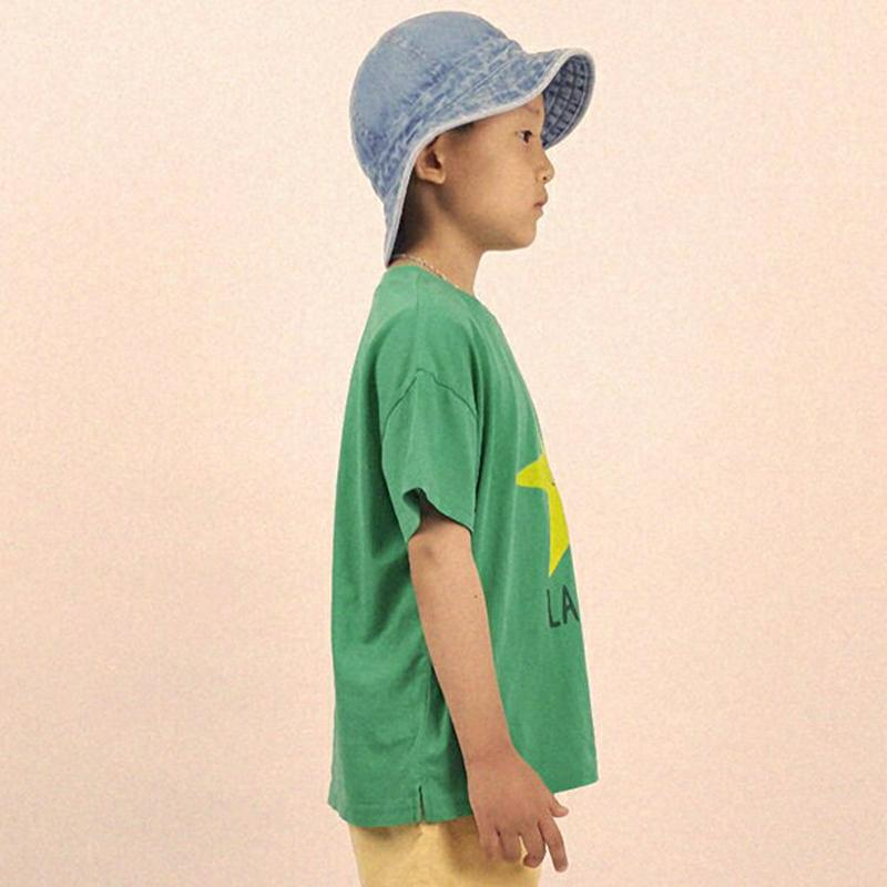 【新作10%OFF】La star半袖Tシャツ・u03982・キッズ 【3~8才】【tops】【韓国 ファッション トップス T