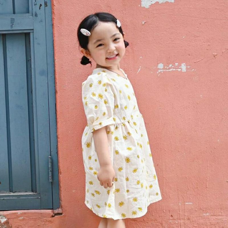 【新作10%OFF】フロントボタン花柄ワンピース・u03998・キッズ 【3~8才】【ops】【韓国 ファッション ワンピース 