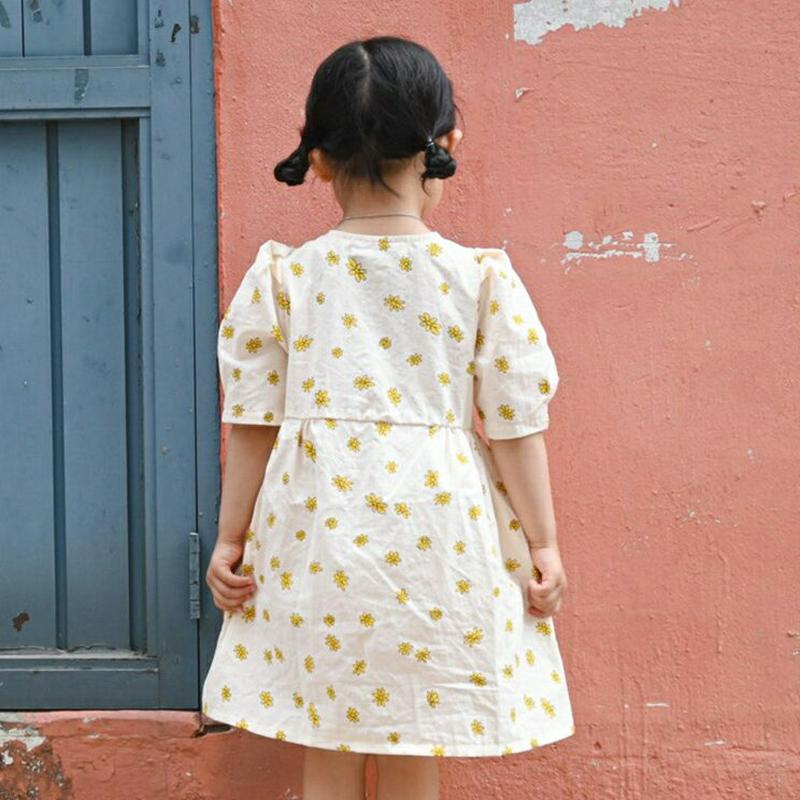 【新作10%OFF】フロントボタン花柄ワンピース・u03998・キッズ 【3~8才】【ops】【韓国 ファッション ワンピース 