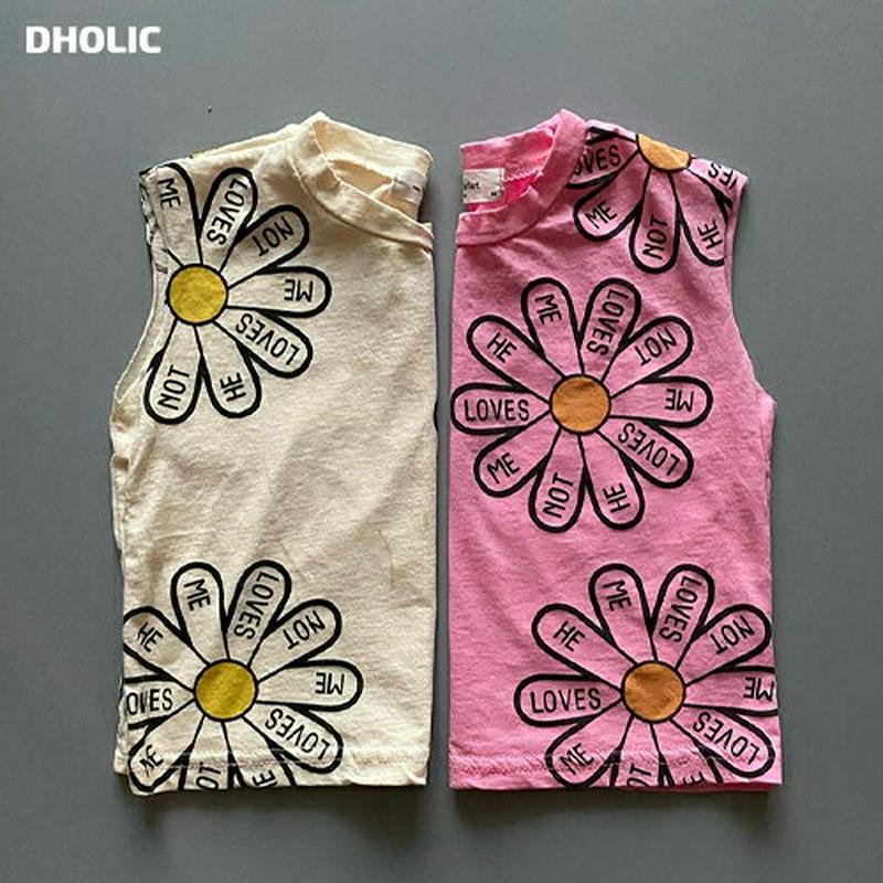 【新作10%OFF】Daisyパターンタンクトップ・u03827・キッズ 【3~8才】【tops】【韓国 ファッション トップス