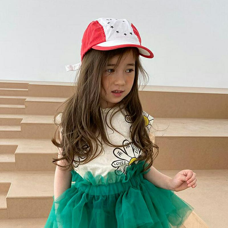 【新作10%OFF】Daisyパターンタンクトップ・u03827・キッズ 【3~8才】【tops】【韓国 ファッション トップス