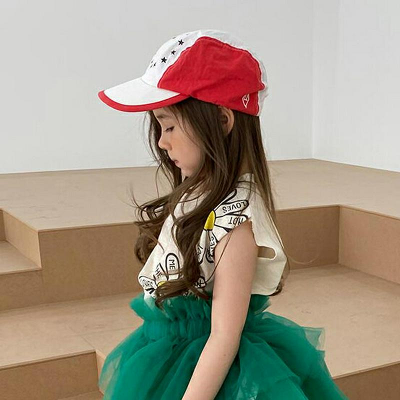 【新作10%OFF】Daisyパターンタンクトップ・u03827・キッズ 【3~8才】【tops】【韓国 ファッション トップス