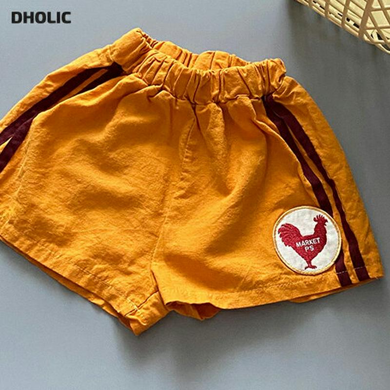 【新作10%OFF】Chickenワッペンショートパンツ・u03829・キッズ 【3~8才】【pt】【韓国 ファッション ボトム