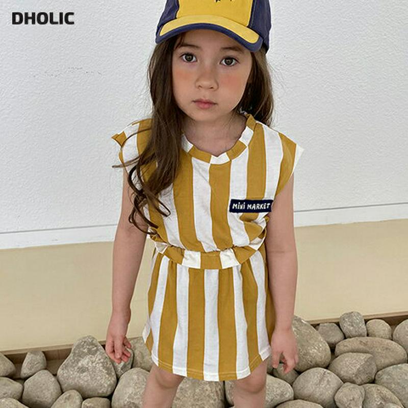 【新作10%OFF】ワッペンストライプ上下SET・u03895・キッズ 【3~8才】【SET】【韓国 ファッション セットアップ